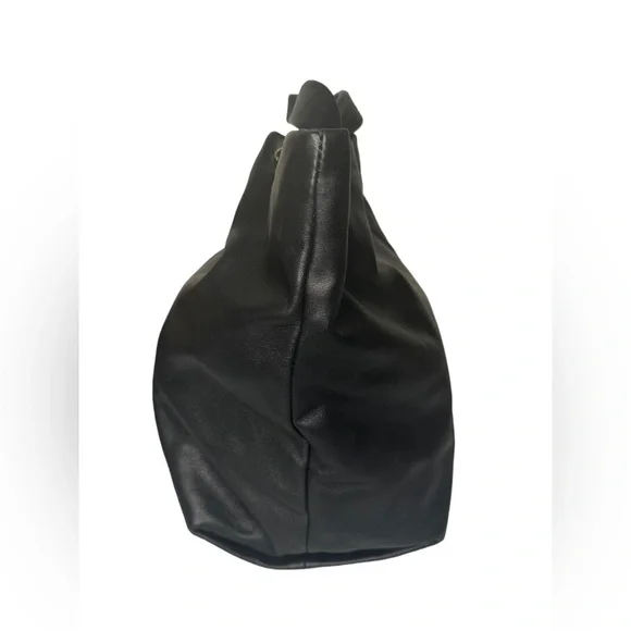 Kate Spade New York Top Handle black leather Bag Turn-Lock Closure at Top - Picture 10 of 16